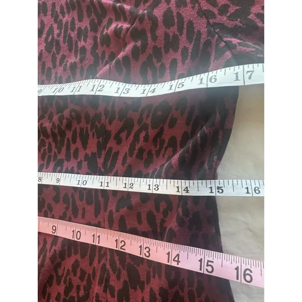 Beach Lunch Lounge Dress Sz Small Leopard Animal Print Safari Boho Fall Autumn - Image 12