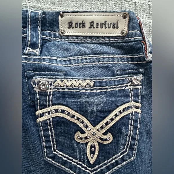 Rock Revival Women's Blue Jeans - Image 5