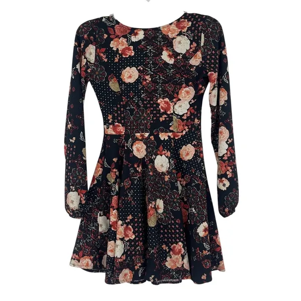 Abercrombie & Fitch Y2K Babydoll Mini Dress Sz XS Floral Whimsigoth Fairy Grunge - Image 7