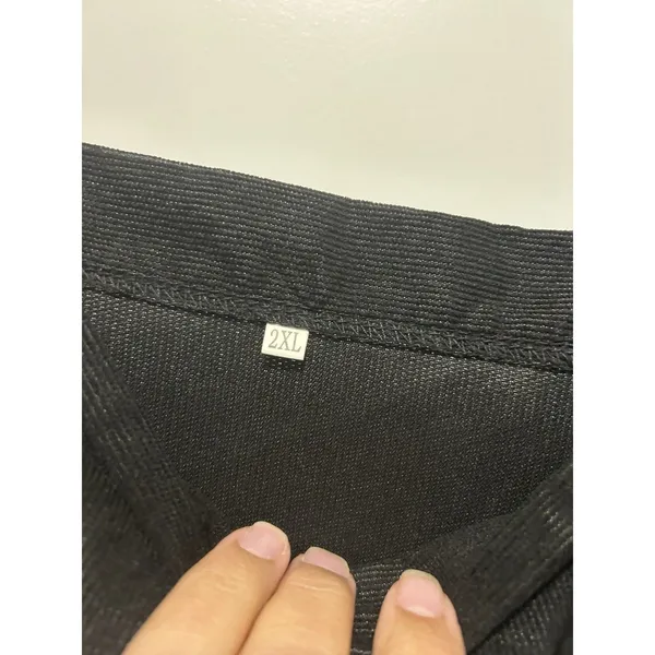 Overall Dress Pocket Black Corduroy Size 2X Front And Back Pockets Midi Teacher - Image 4