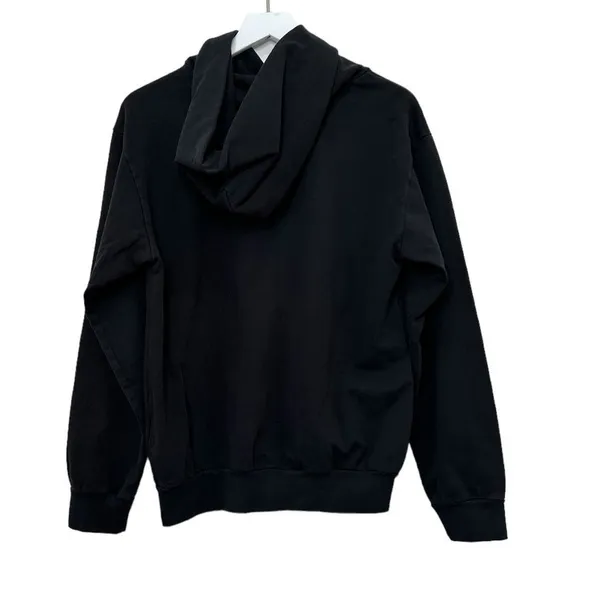 Talentless Black Hoodie Sweatshirt Unisex Minimal Logo Pullover Size Small - Image 7