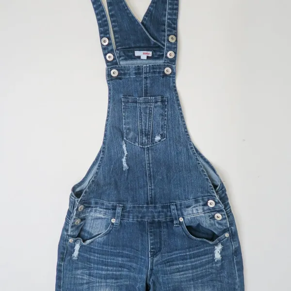 Vintage Y2K Bongo Denim Skinny Overalls - Image 5