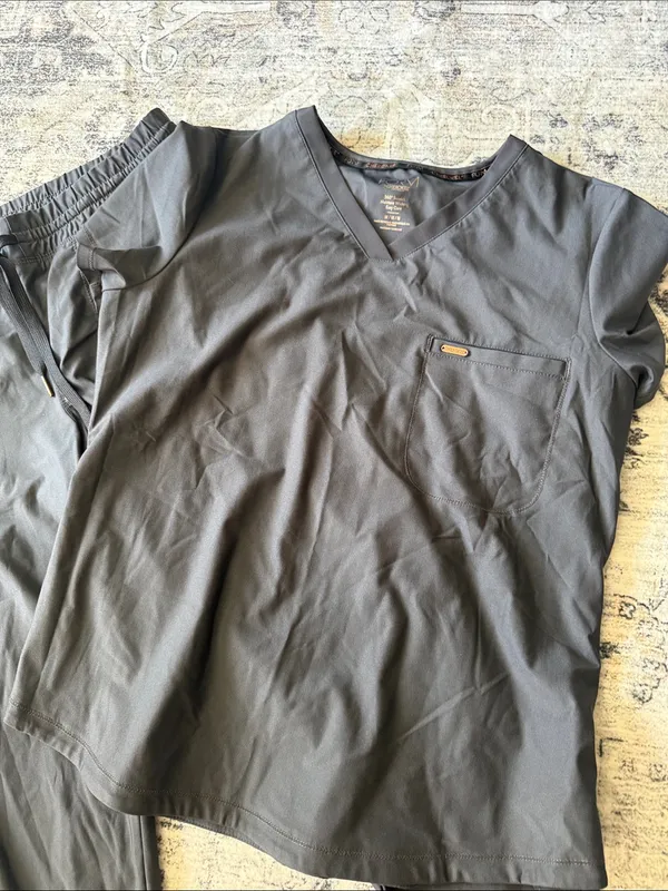 Cherokee Form dark gray two piece scrub set - Image 2