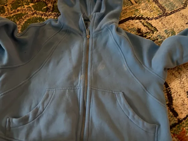 Lululemon light blue cropped full zip scuba - Image 3