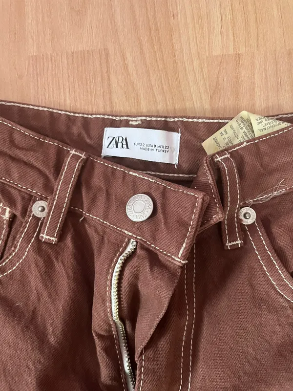 ZARA Brown  Jeans - Image 2