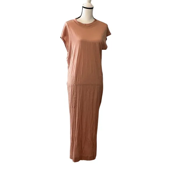Free People FP Beach Mauve‎ Sleeveless Maxi Dress Side Slits Pockets Medium - Image 3