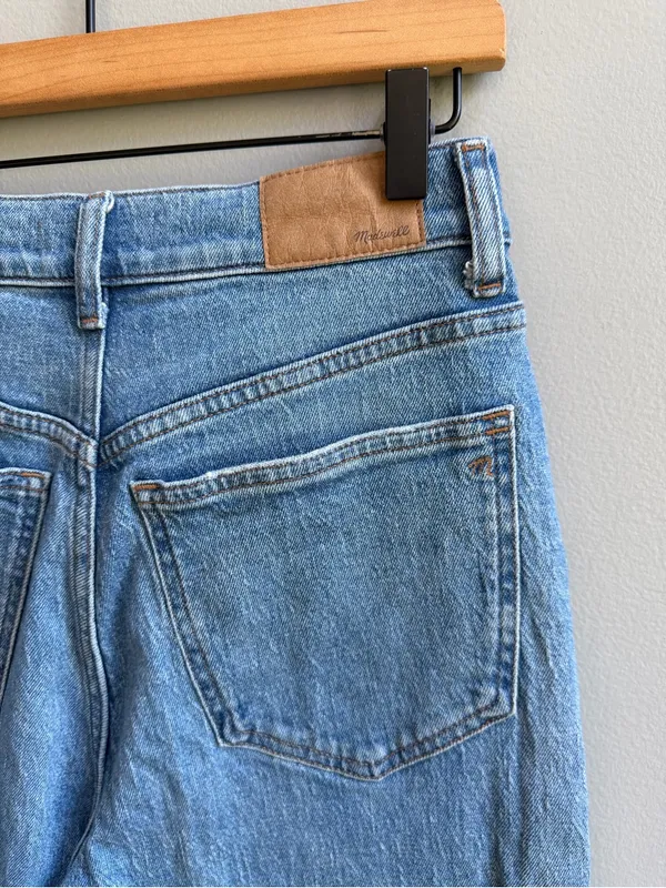 Madewell The '90s Straight Jean Medium Blue Wash Size 27 High Rise Jeans - Image 7