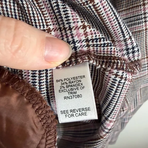Cato Plaid Double Breasted Blazer Size‎ XL Academia Old Money Preppy Office Work - Image 7