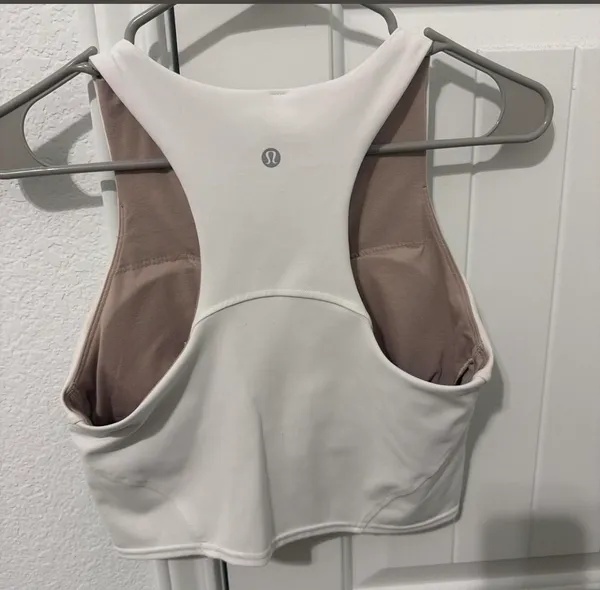 Lululemon Wunder Under Train Racerback Longline Tank Bra White - Image 3