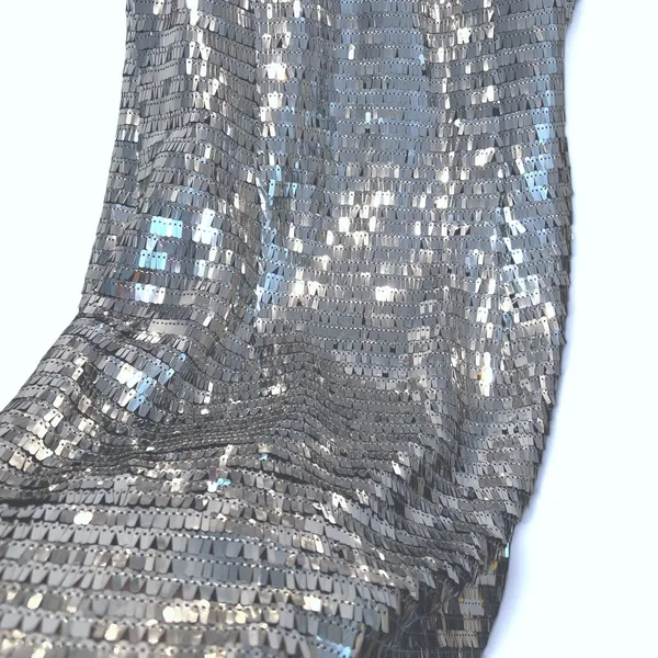 Lulus Exceptional Dazzle Dress Women’s M Silver Sequin Bodycon Mini Cocktail - Image 5