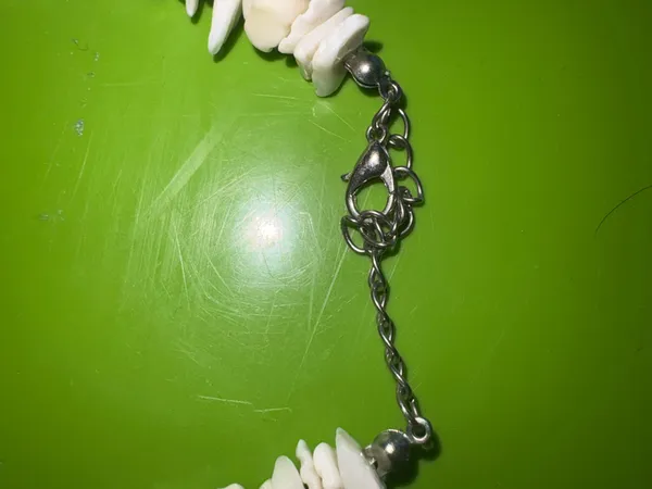 White Shell Chip Necklace - Image 2