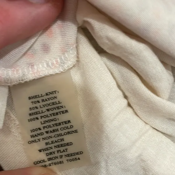 Ann Taylor Cream orange ruffle tank - Image 3