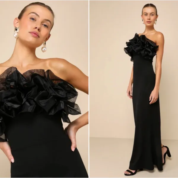LULUS Prom Chic Wedding Holiday Sexy Elegant Vixen Sophisticated Cocktail Maxi - Image 2
