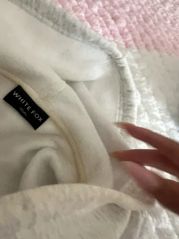 White Fox Hoodie Boutique Oversized - Image 4