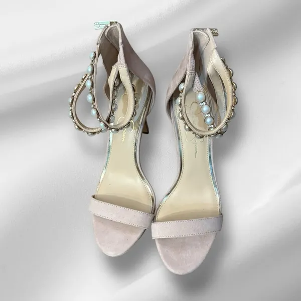 Jessica Simpson Heels‎ with Pearl Accents - Image 2