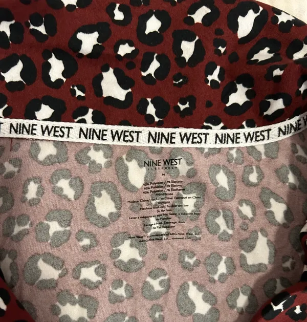 Nine West Cheetah Print Pajama Set - Image 2