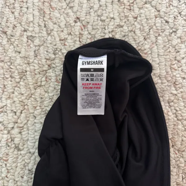 Gymshark Black Bike Shorts - Image 4