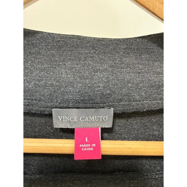 Vince Camuto Layered Look Mock Neck Tunic Top SzL - Image 5
