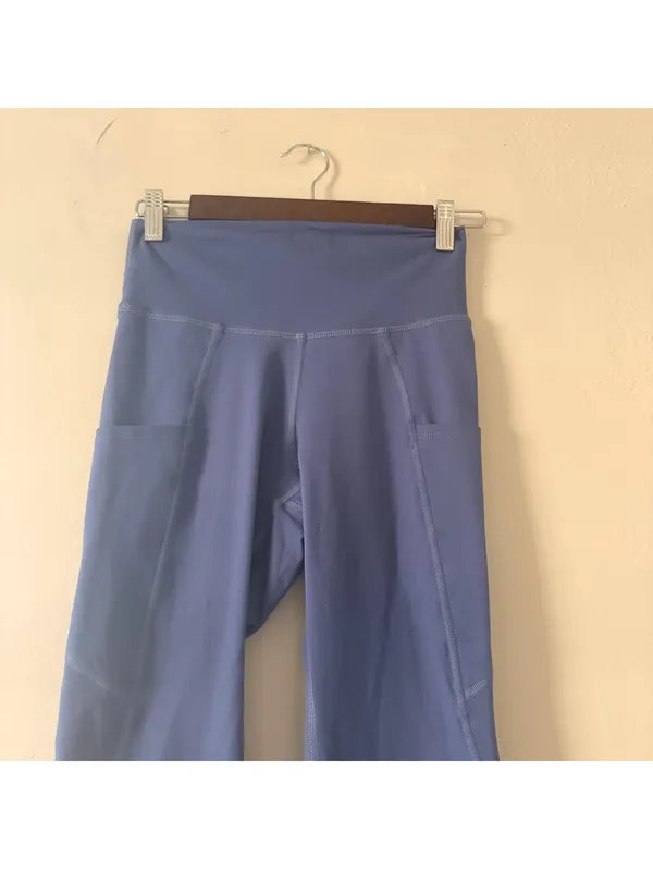 FLEO Periwinkle Blue Leggings with Side Pockets - Image 2