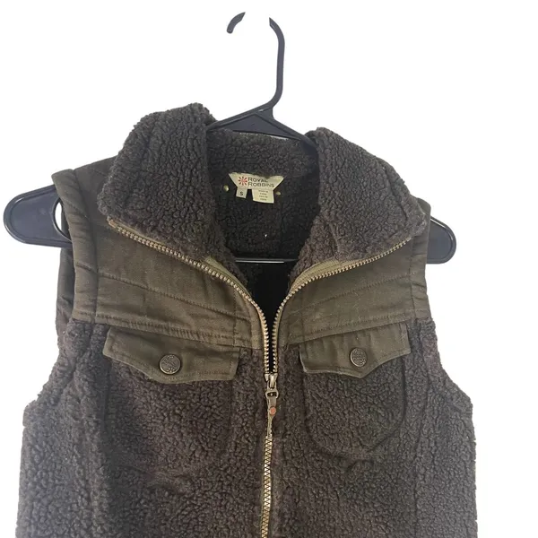 Royal Robbins Women's Size Small Army Green Sherpa‎ Canvas Outdoor Vest - Image 2