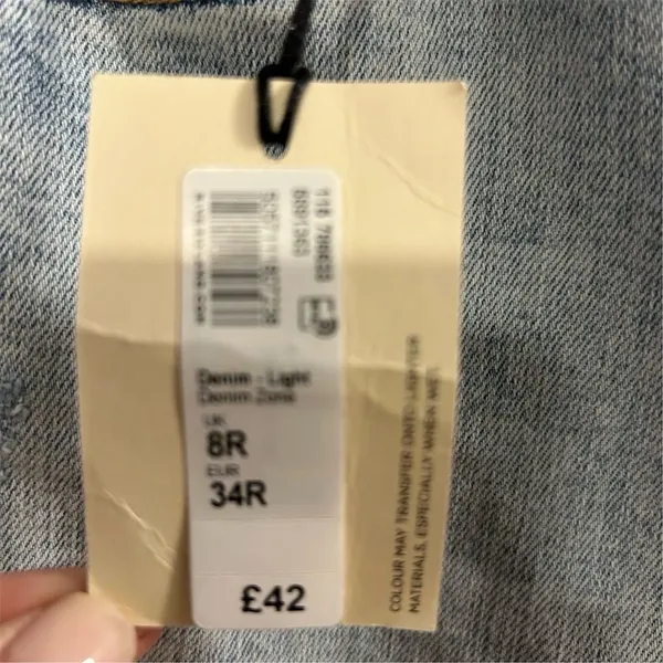 River Island Women's‎ High Rise Skinny Jeans Light Denim Size 4 - Image 10