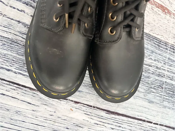 Dr. Martens CLEMENCY WOMEN'S SMOOTH LEATHER HEELED LACE UP BOOTS - Image 4
