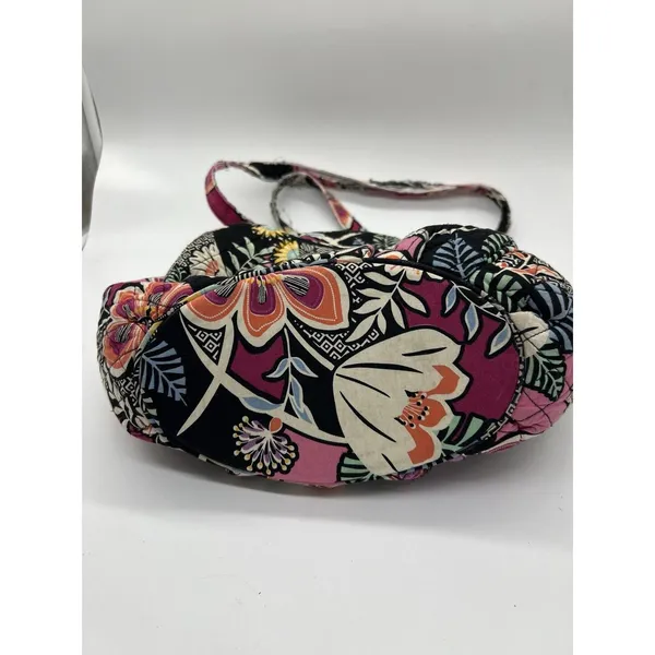 Vera Bradley Shoulder Bag Womens Medium Multicolor Quilted Floral Zip Pockets - Image 5