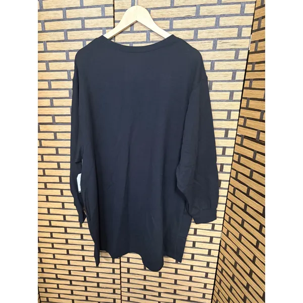 Time And Tru‎ Black Sweatshirt Dress Maternity Size XL - Image 2