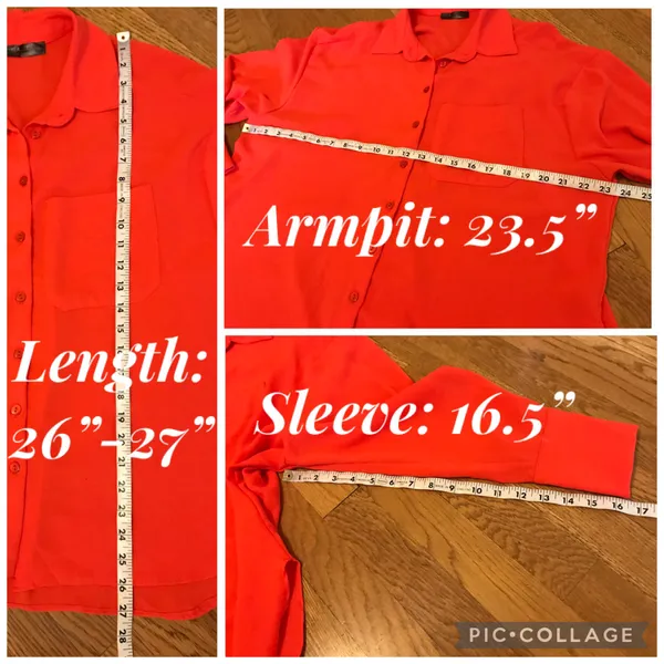 NWOT 2 Piece orange Outfit Shorts set size M - Image 7