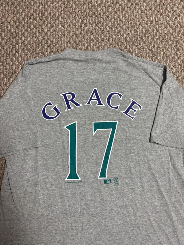 Arizona Diamondbacks Mark Grace #17 Y2K Lee Sport Gray Vintage MLB Jersey Shirt - Image 4