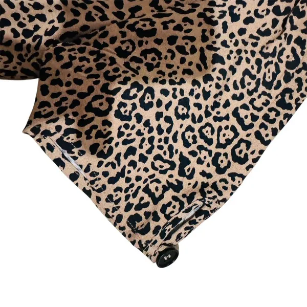 Reformation Katie leopard print mini dress EUC - Image 9