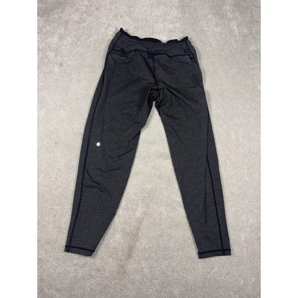 Lululemon double waistband slim tapered leg pants dark gray medium womens *flaw - Image 3
