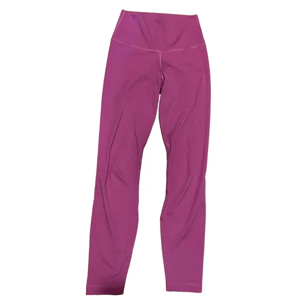 NIKE Women's Dri-FIT Mid-Rise Full Length Leggings Size‎ Small Purple - Image 2
