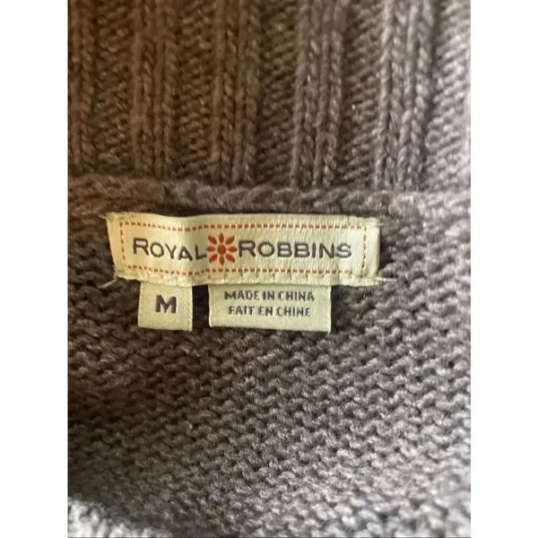 Royal Robbins Women’s Medium Fair Isle Knit Sweater Light Brown Yak Wool Blend - Image 8