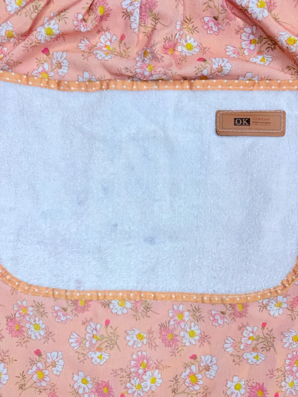 Floral Durable Classic Hand Wash Only Kitchen Apron with 2 Pockets kitchen help Pink - Image 3