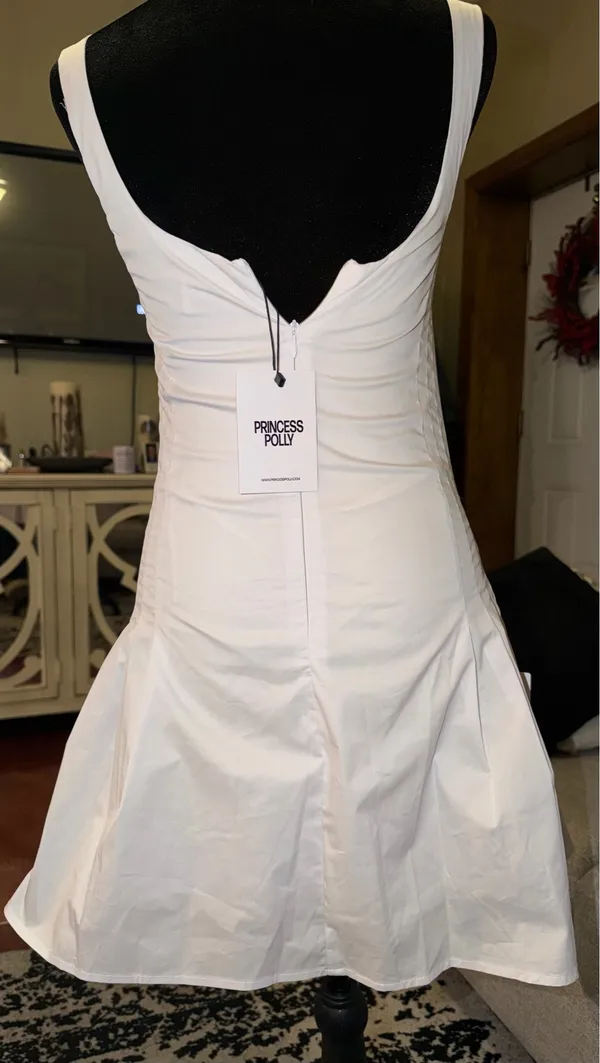 Princess Polly Dress White Mini - Image 3