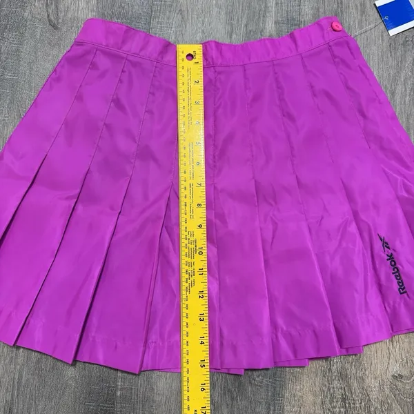 NWT VTG Reebok Hot Pink Tennis Skirt Athletic Sport‎ Pleated Mini Skater Small - Image 6