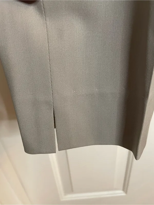 Lafayette 148 New York Taupe Straight-Leg Trousers Side Zipper Size 6 Bleecker - Image 4