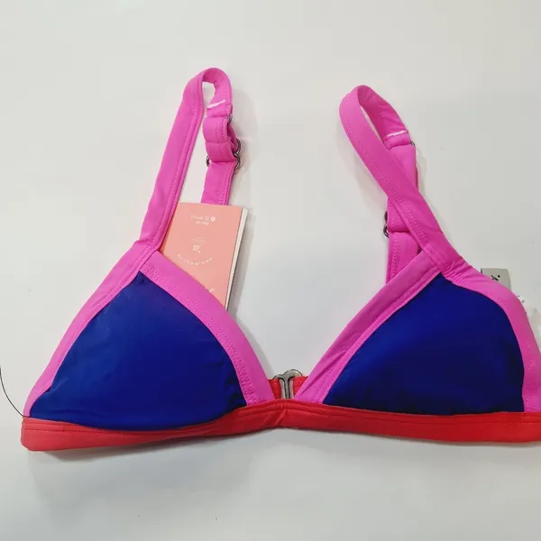Maaji Hyacinth Reversible Bikini Top in Cobalt Blue - Image 3