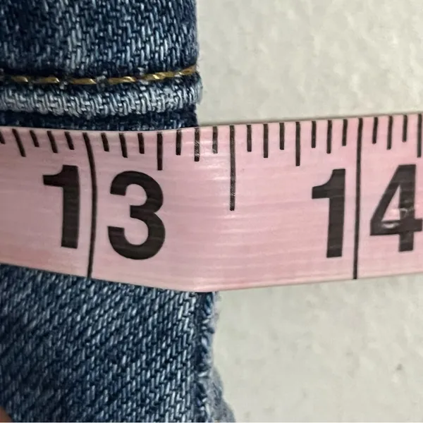 Madewell 90s Straight Leg Jeans‎ High Rise Button Fly Blue Denim Size 24 - Image 5