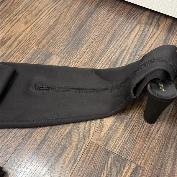 BAMBOO Black Over the Knee Boots - Image 9