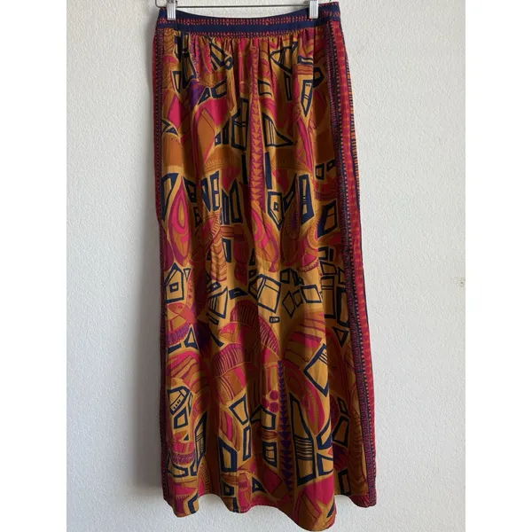 Anthropologie Farm Rio Cool‎ Tropical Button Down Maxi Skirt Women's Small NWOT - Image 6