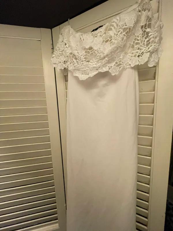 Lulus White Evening Gown - Image 2