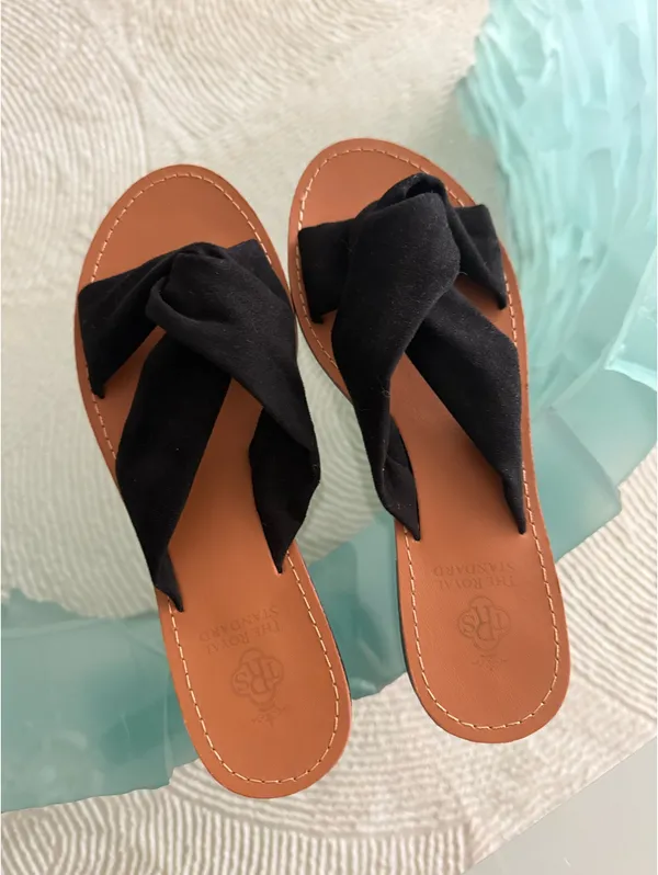The royal standard suede knot slide sandals - Image 2