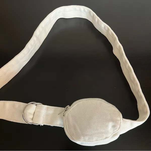 Mini Canvas fannypack Coin belt bag pouch , 45” long, 4.5”x1.5”wallet. NWOT - Image 9
