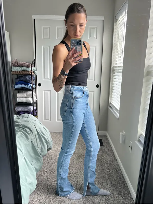 Zara Light Blue Bootcut Jeans - Women's - Image 2