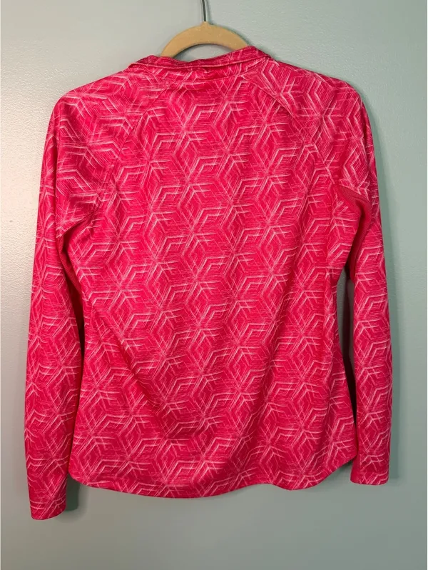 Pebble Beach Women's Pink Geometric Pattern Half - Image 5