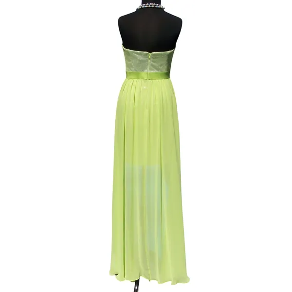 Cache Apple Green Sequin Encrusted Strapless Event New HiLow Dress Lined $218 NWT - Image 10