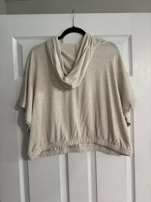 Express Soft Short Sleeve Hooded Sweatshirt - Image 2