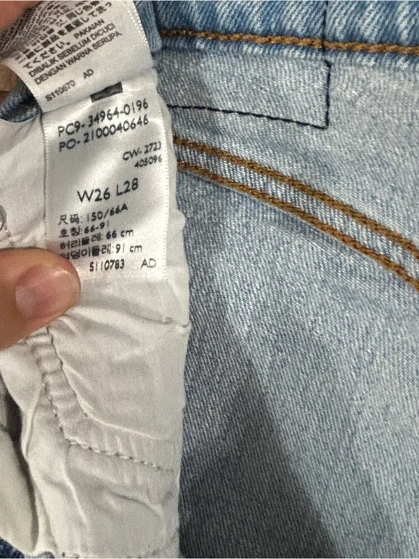 Levi's Wedgie Straight Leg Classic Blue Jeans Button Fly WOMEN’S SIZE 26 Waist - Image 6